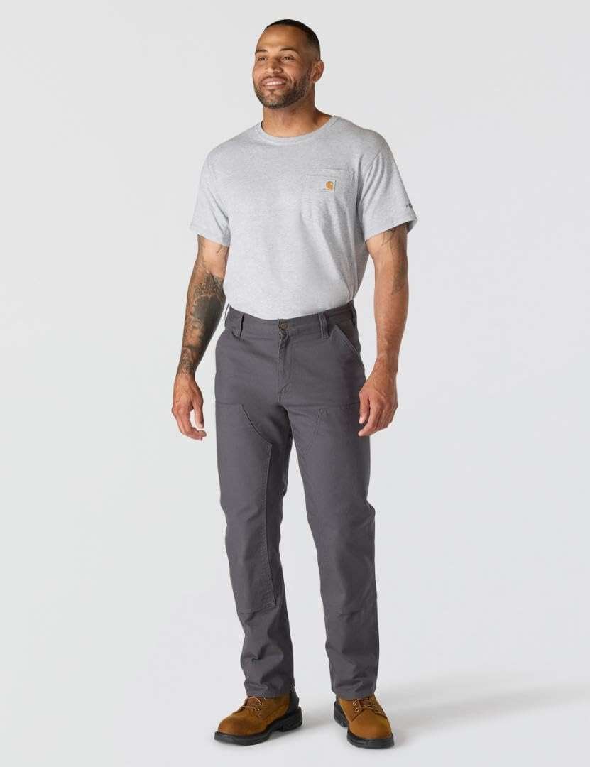 Carhartt Men's Relaxed Straight Rugged Flex® Duck Double-Front Dungaree - Image 5
