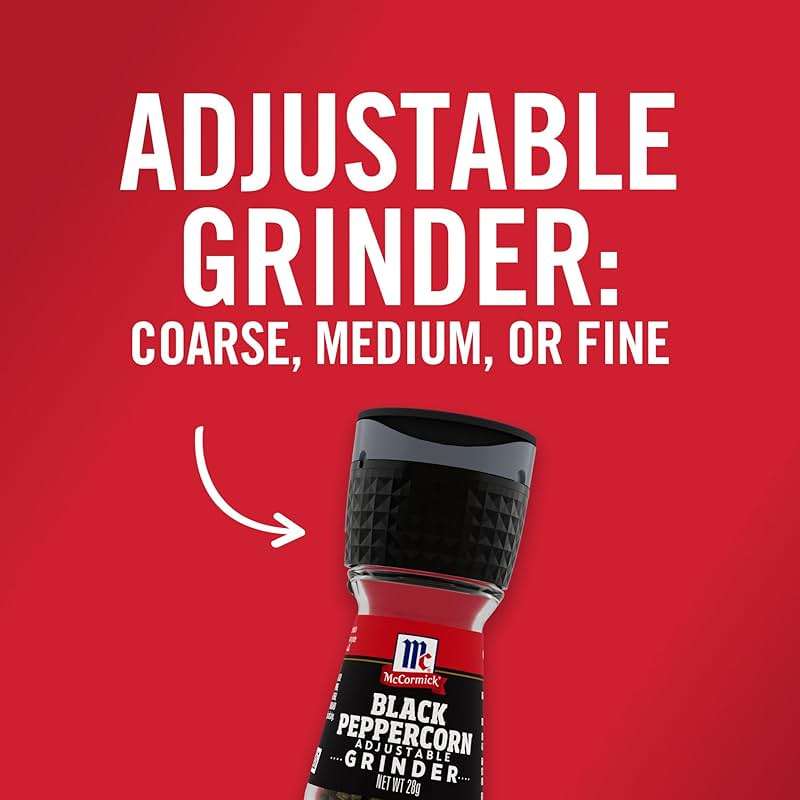 McCormick Salt & Pepper Grinder Variety Pack, Himalayan Pink Salt, Sea Salt, Black Peppercorn, and Peppercorn Medley, 6.47 oz - Image 3