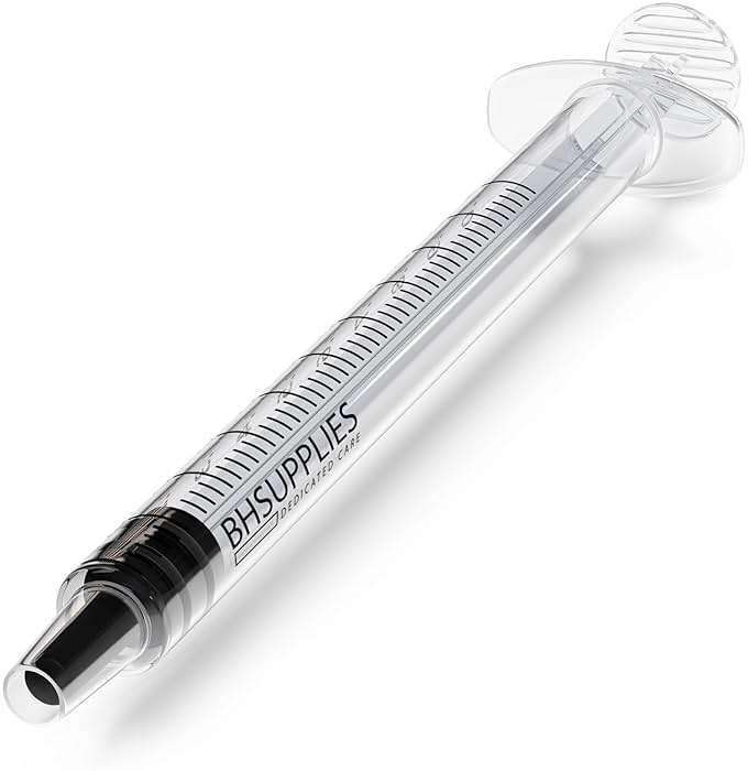 BH Supplies 1mL Luer Slip Tip Syringes (No Needle) - Sterile, Individually Wrapped - 100 Syringes - Image 7
