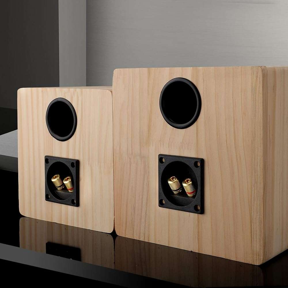 Facmogu 2PCS 2.2 Inch Square 2-Way Speaker Box Terminal Cup with Banana Plugs, Screw Type Binding Post Subwoofer Box Speaker Terminal Plates for DIY Home Car Stereo Subwoofer - Image 7
