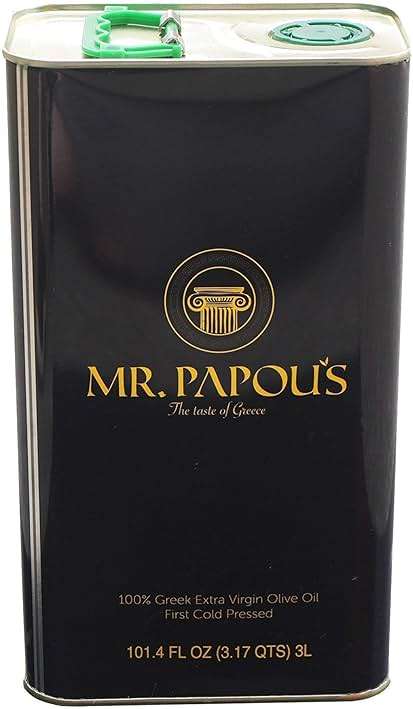 Mr. Papou's Authentic Greek Extra Virgin Olive Oil – Polyphenol Rich, First Cold Pressed, Family Owned, Single Region, Harvested in Greece – 3 Liter (101.4 fl oz) - Image 4