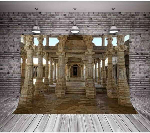 MTMETY 10x7Ft Beautiful Magical Old Indian Temple Background Photo Video Studio Photography GEME398 - Image 3