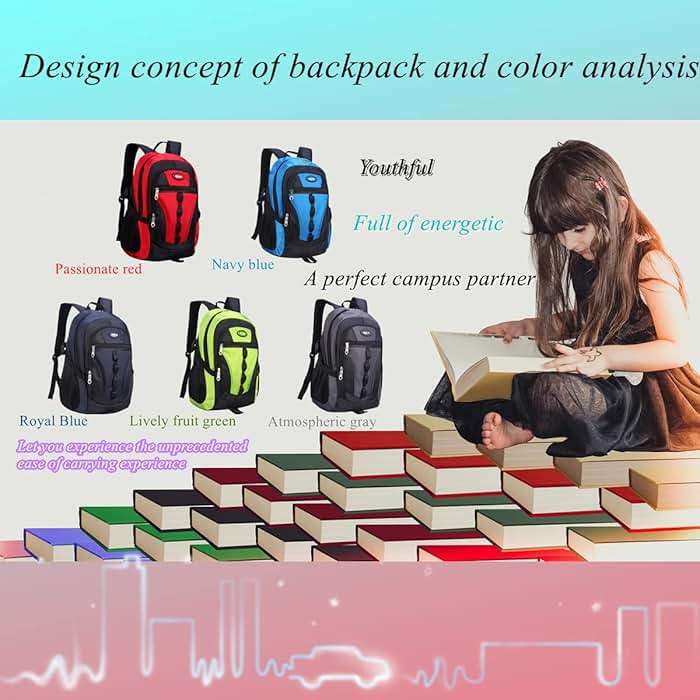 VIDOSCLA Teens Elementary School Backpack Casual Day pack Students Book Bags Outdoor Travel Knapsack Bags for Boys Girls - Image 7