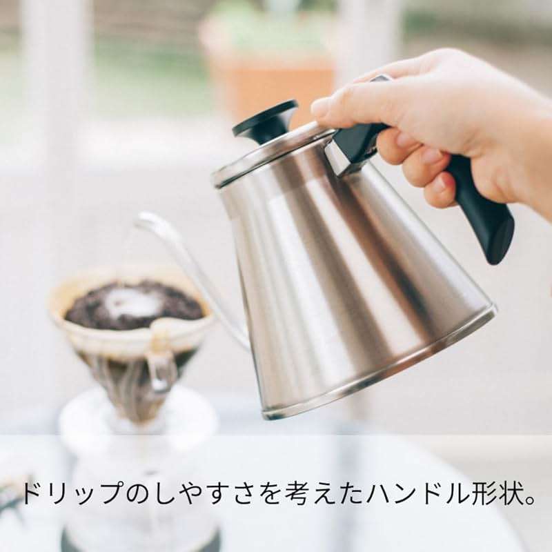 Hario V60 "Fit" Gooseneck Drip Kettle, 1200ml, Silver - Image 2