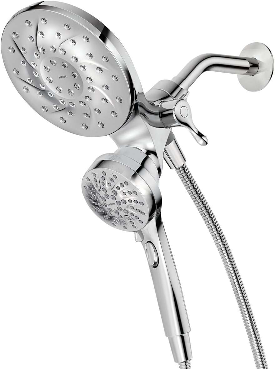 Moen Engage Chrome Magnetix 2-in-1 Combo Rain Showerhead with Detachable Handheld Shower Spray, Featuring Magnetic Docking System, 26009 - Image 1
