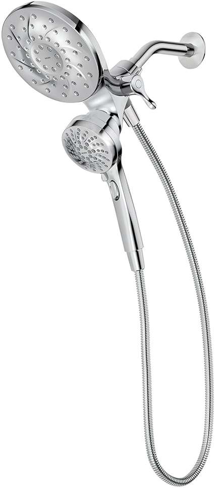 Moen Engage Chrome Magnetix 2-in-1 Combo Rain Showerhead with Detachable Handheld Shower Spray, Featuring Magnetic Docking System, 26009 - Image 2