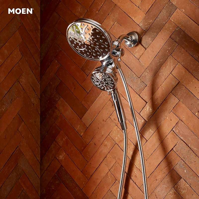 Moen Engage Chrome Magnetix 2-in-1 Combo Rain Showerhead with Detachable Handheld Shower Spray, Featuring Magnetic Docking System, 26009 - Image 3