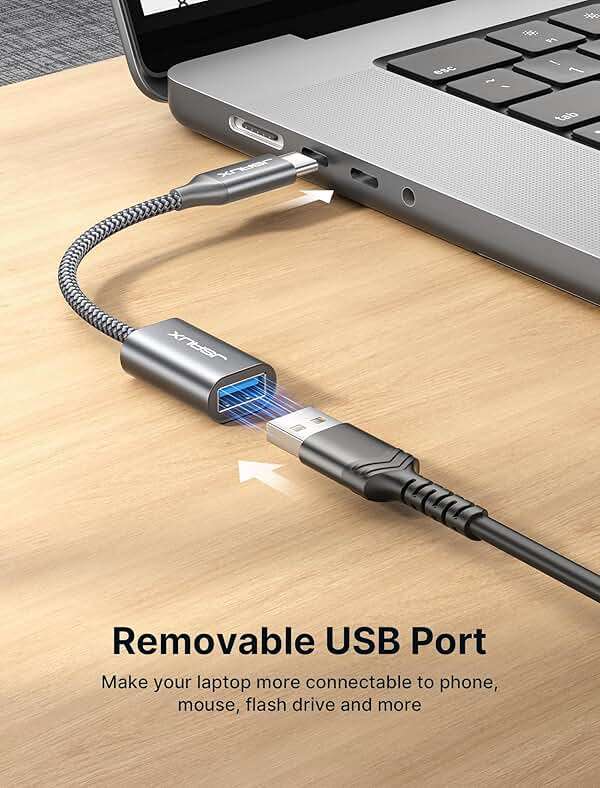 JSAUX USB C to USB 3.0 Adapter [2 Pack], USB C Male to USB Female OTG Cable Adapter Compatible with MacBook Pro/Air, iPhone 17 Pro Max/iPhone Air/17e/16e/16/15 Series, Samsung Galaxy S25/S24/S23 - Image 3