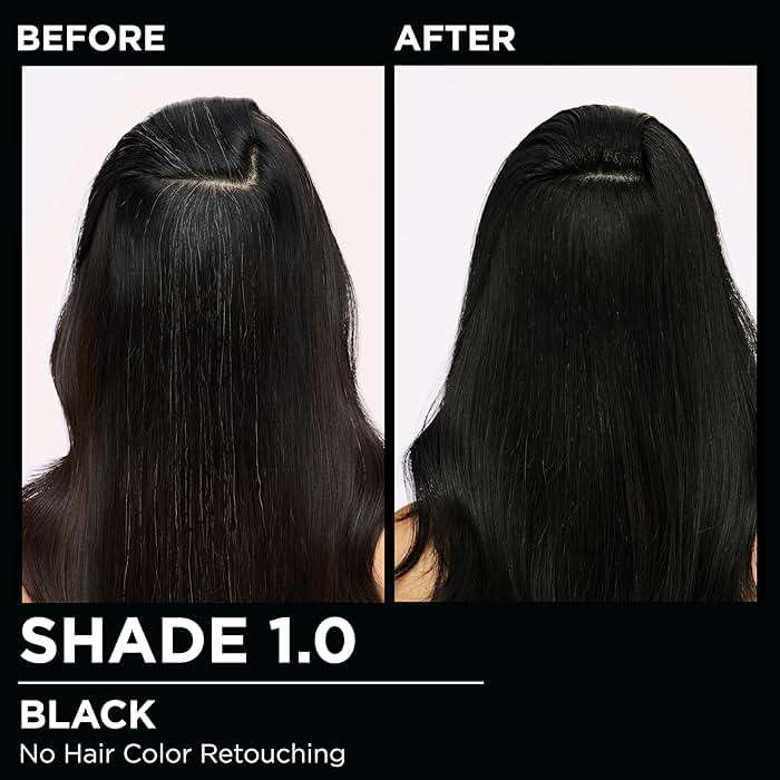 Garnier Olia Hair Color, Ammonia-Free Permanent Hair Dye, Oil-Powered Formula for 100% Gray Coverage and 3x Shinier Hair, Vegan & Cruelty Free, 1.0 Black, 2 Count - Image 6