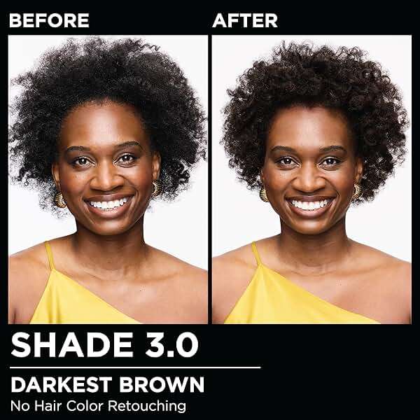 Garnier Olia Hair Color, Ammonia-Free Permanent Hair Dye, Oil-Powered Formula for 100% Gray Coverage and 3x Shinier Hair, Vegan & Cruelty Free, 3.0 Darkest Brown, 2 Count - Image 2