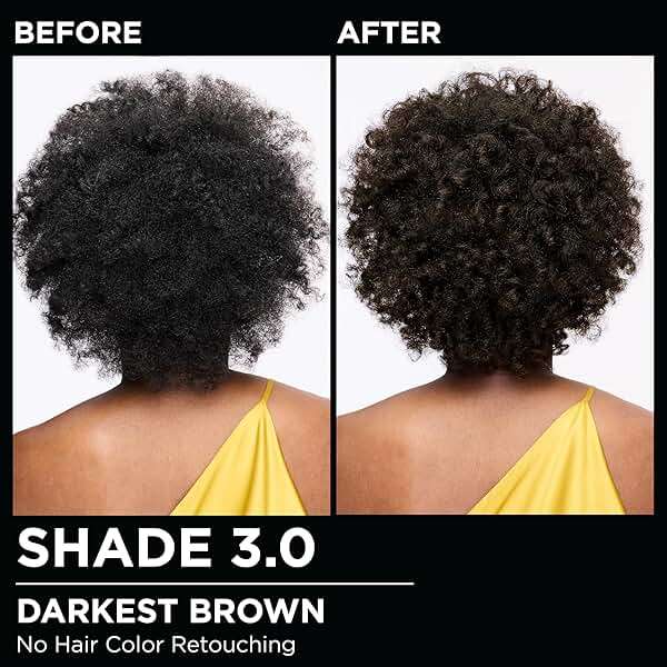 Garnier Olia Hair Color, Ammonia-Free Permanent Hair Dye, Oil-Powered Formula for 100% Gray Coverage and 3x Shinier Hair, Vegan & Cruelty Free, 3.0 Darkest Brown, 2 Count - Image 6