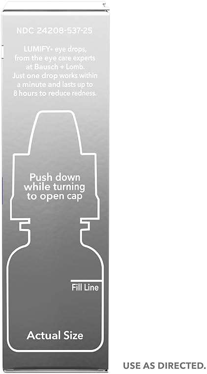 LUMIFY Eye Drops for Red Eyes, Redness Reliever for Brighter Looking Eyes, Works in 1 Minute & Lasts Up to 8 Hours, Eye Drops, 0.25 Fl Oz (7.5mL) - Image 10