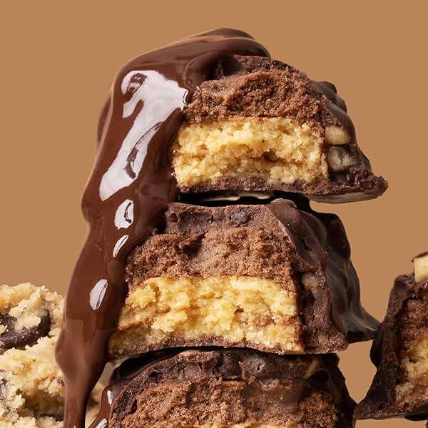 FITCRUNCH Snack Size Protein Bars, 6-Layer Baked Bar, 3g of Sugar & Soft Cake Core (18 Bars, Chocolate Chip Cookie Dough) - Image 4