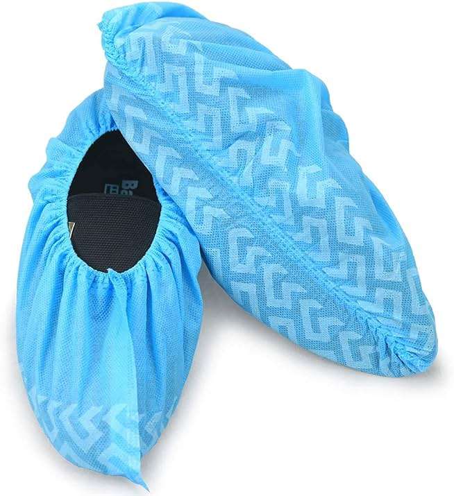 Disposable Boot Covers for Guests, 200 Pcs Non Slip Durable Clean Home Shoe Covers, Two Size for Men and Women - Image 2