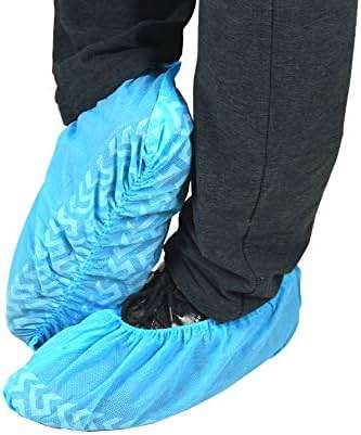 Disposable Boot Covers for Guests, 200 Pcs Non Slip Durable Clean Home Shoe Covers, Two Size for Men and Women - Image 3