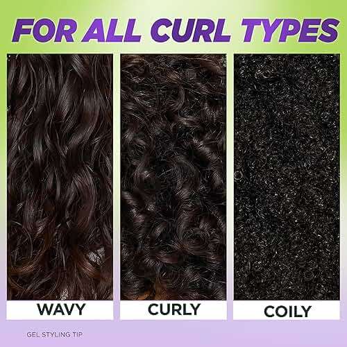 Garnier Fructis Curl Control Scrunching Hair Gel, Curl Jelly for Curly, Wavy, and Coily Hair with Frizz & Edge Control, Up to 24 HR Shape & Shine, 6.8 Fl Oz, 3 Count (Packaging May Vary) - Image 8