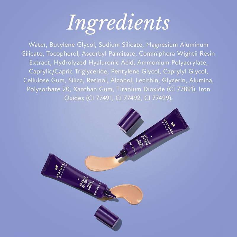 Westmore Beauty 60 Second Effects Tinted Firming Gel - Under Eye Cream For Puffiness And Bags Under Eyes - 10 mL Light to Medium - 0.33 Fl Oz - Image 9