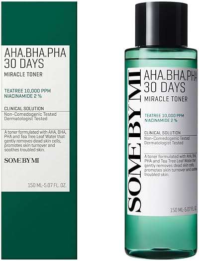 SOME BY MI AHA BHA PHA 30 Days Miracle Toner – 5.07oz, 150ml – Korean Salicylic Acid Exfoliating Face Toner for All Skin Types – Daily Pore Care & Oil Control with 2% Niacinamide – Korean Skin Care - Image 8