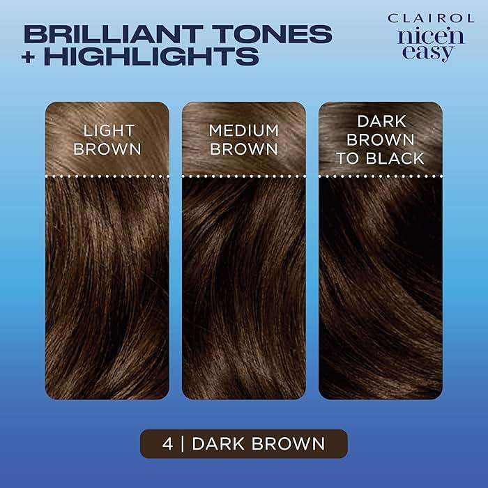 Clairol Nice'n Easy Permanent Hair Dye, 4 Dark Brown | 100% Gray Coverage | Long‑Lasting, Natural‑Looking Color & Shine | Pack of 3 - Image 5