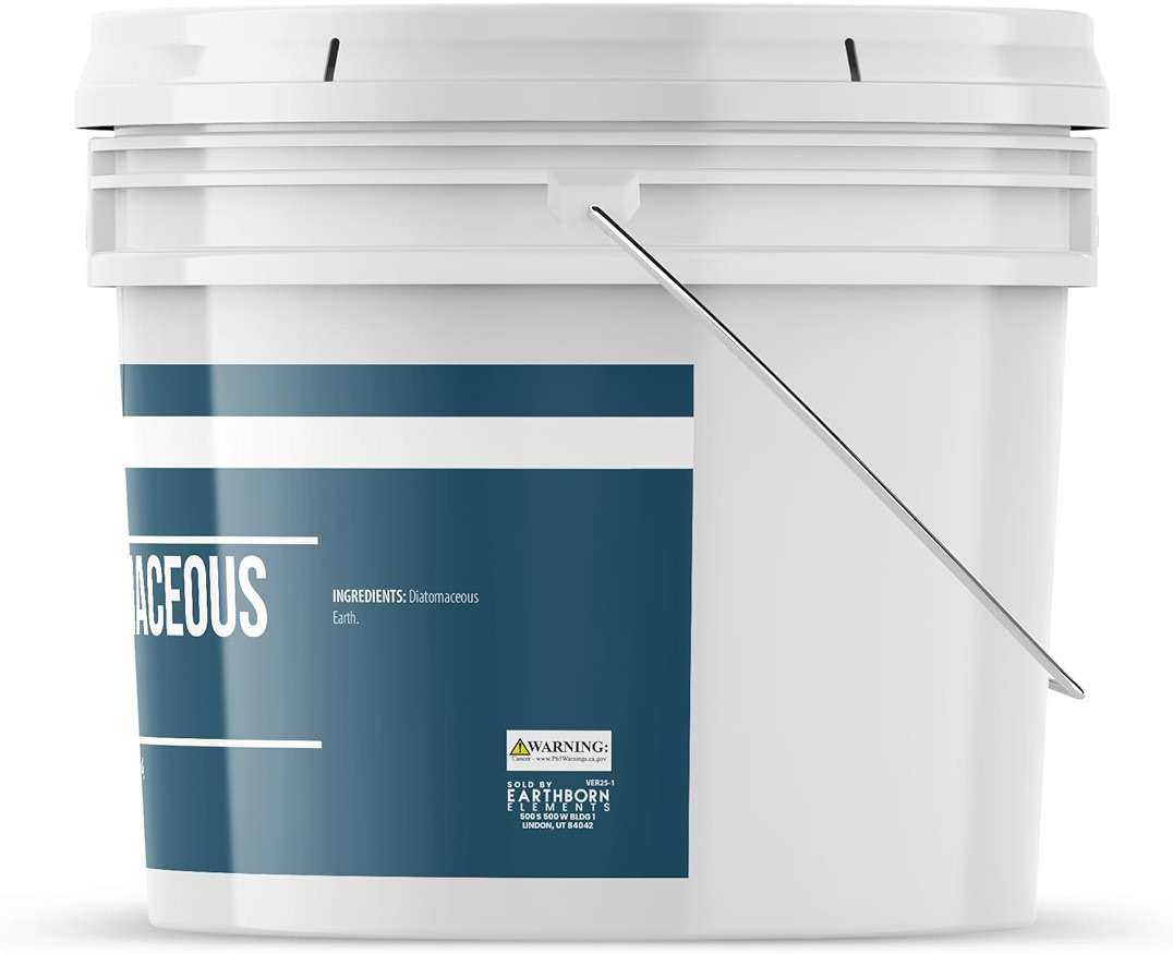Earthborn Elements Diatomaceous Earth (1 Gallon), Resealable Bucket, Pure Freshwater Amorphous Silica - Image 3
