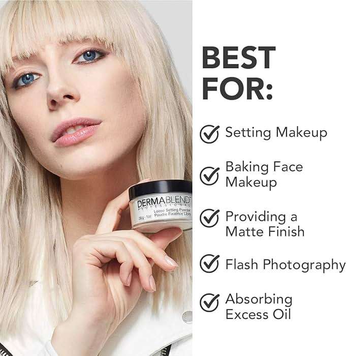 Dermablend Loose Setting Powder, Face Powder Makeup & Finishing Powder for Light, Medium & Tan Skin Tones - Image 4