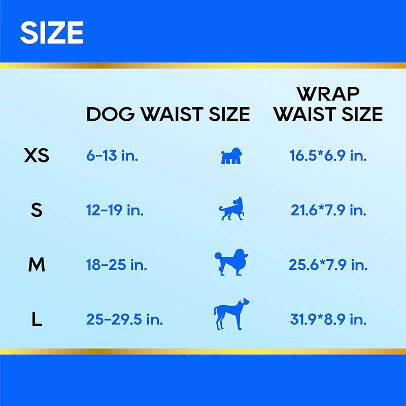HONEY CARE All-Absorb A26 Male Dog Wrap, 50 Count, Small - Image 9
