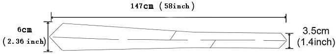 JEMYGINS 2.4" Cotton Necktie Solid Mens Cashmere Wool Skinny Tie - Image 3
