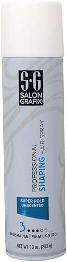 Salon Grafix Professional Shaping Hair Spray, Super Hold Unscented, 10 oz (Pack of 4) - Image 2