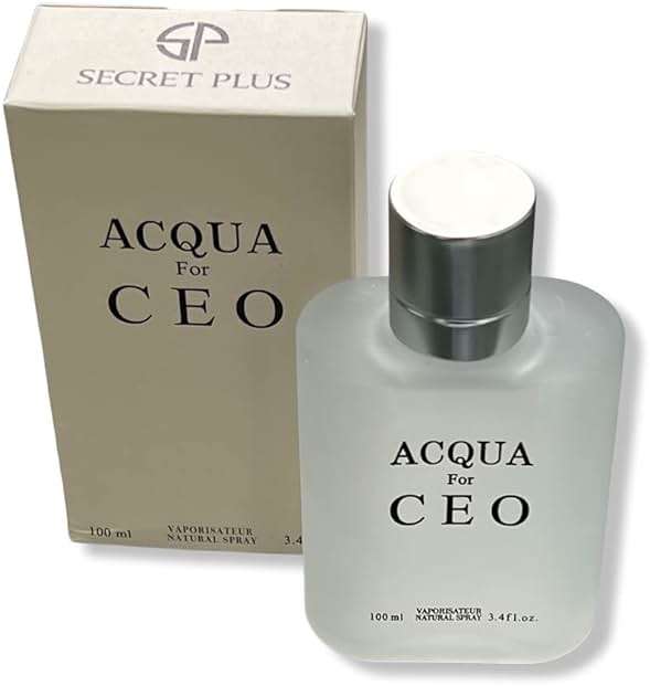 ACQUA for CEO by Secret Plus - Eau De Toilette Men's Daywear Cologne 3.4 Fl Oz - Aromatic Marine Nuances - Image 1