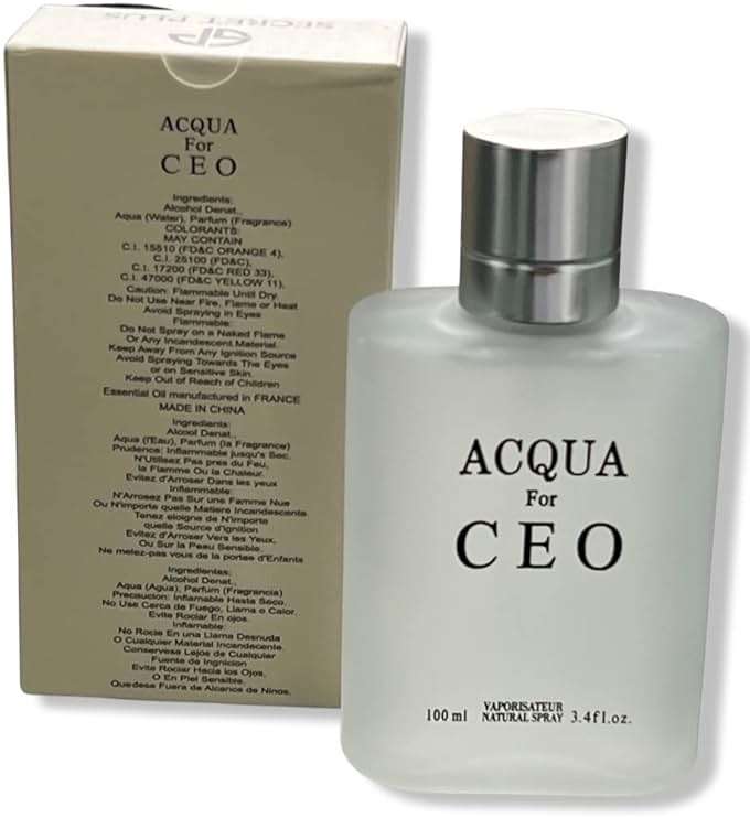 ACQUA for CEO by Secret Plus - Eau De Toilette Men's Daywear Cologne 3.4 Fl Oz - Aromatic Marine Nuances - Image 2