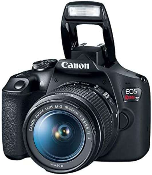 Canon EOS Rebel T7 DSLR Camera EF-S 18-55mm f/3.5-5.6 is II Lens Kit, 24.1 Megapixel CMOS (APS-C) Sensor, Full HD Videos, Built-in Wi-Fi, Beginner Photographers, Digital Camera, Black - Image 5