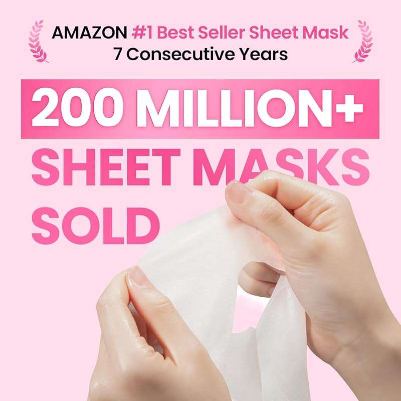 GLAM UP Korean Facial Sheet Mask 12 Pack – Hydrating Glass Skin Face Masks, Korean Skincare for Sensitive & Dry Skin, Easter Gifts, Teen Girl Gifts, Stocking Stuffers for Women, Spa Gift Set - Image 2