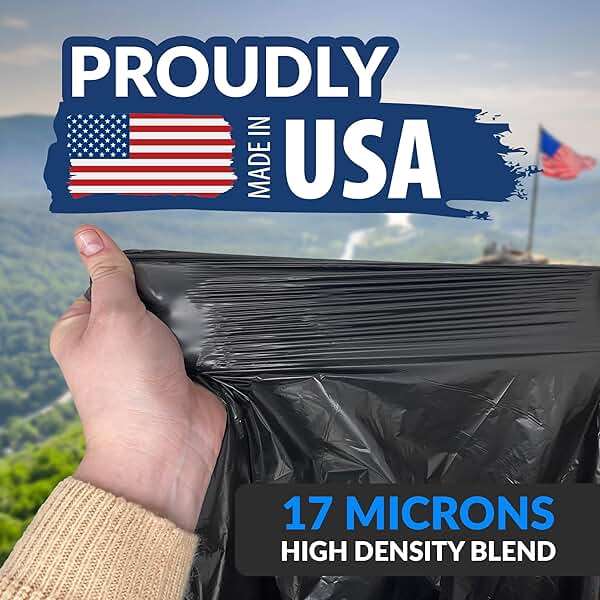 Reli. 55-60 Gallon Trash Bags Heavy Duty | 150 Count | 50-60 Gallon | Large Black Garbage Bags | Made in USA - Image 5