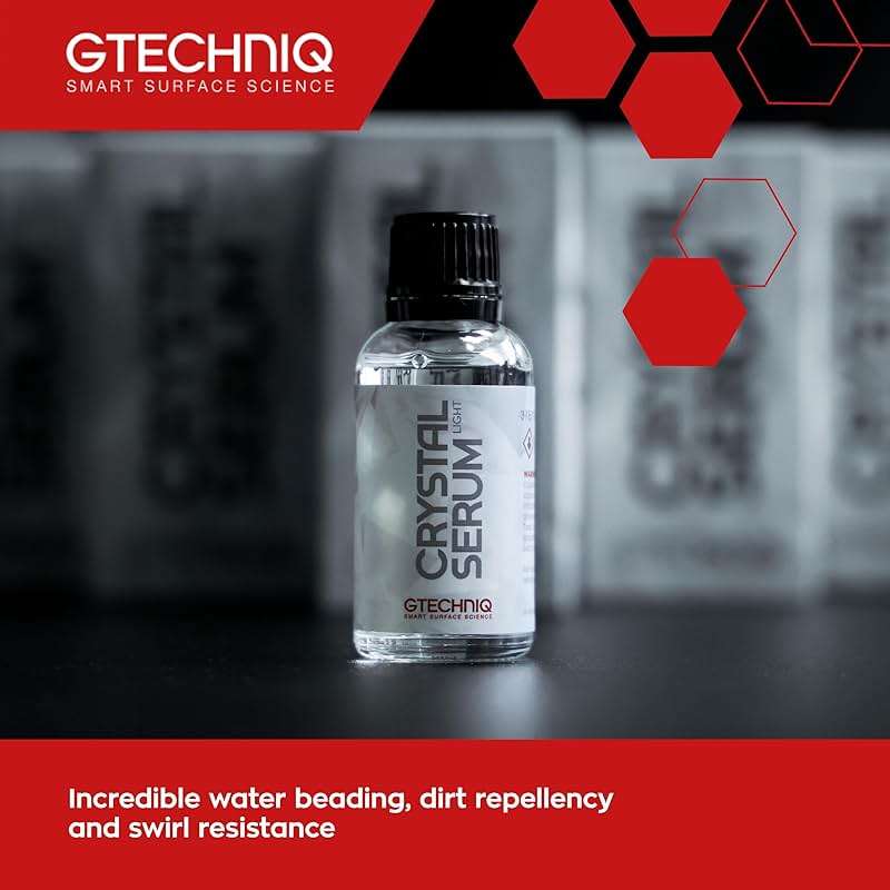 Gtechniq Crystal Serum Light Ceramic Coating for Cars 50ml | Up to 5 Years Protection, High Gloss Shine, Swirl and Chemical Resistance - Image 2