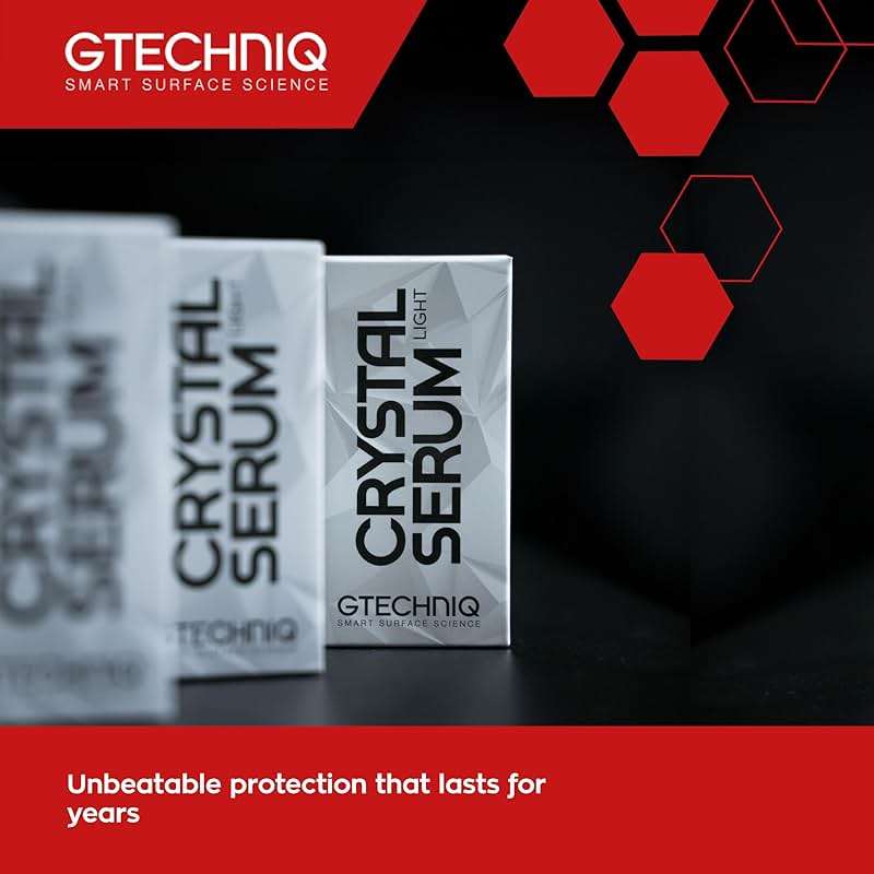 Gtechniq Crystal Serum Light Ceramic Coating for Cars 50ml | Up to 5 Years Protection, High Gloss Shine, Swirl and Chemical Resistance - Image 3