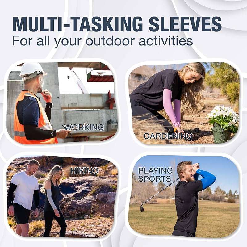 SportsTrail Cooling Arm Sleeves for Men & Women – Breathable, UV Sun Protection, Sports Arm Sleeves for Women, Men & Youth - Image 7