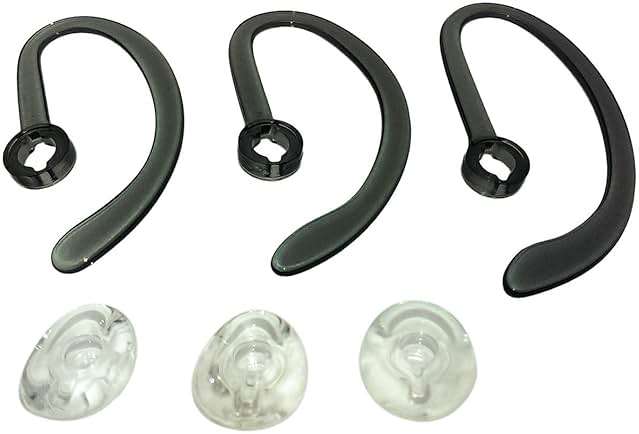 AvimaBasics Ear Buds, Spare Kit Earloops Buds Compatible with Plantronics WH500 CS540 W440 Savi W740 - Includes: 3 Earloop, 3 Eartips Guarantee! (1 Pack) - Image 1