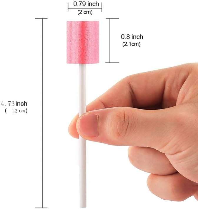 Wellgler's Oral Care Swabs Disposable- Pink 100 Counts - Image 2