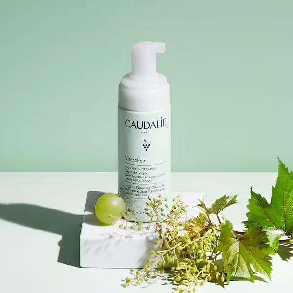 Caudalie Vinoclean Gentle Instant Foaming Facial Cleanser for All Skin Types - Image 5