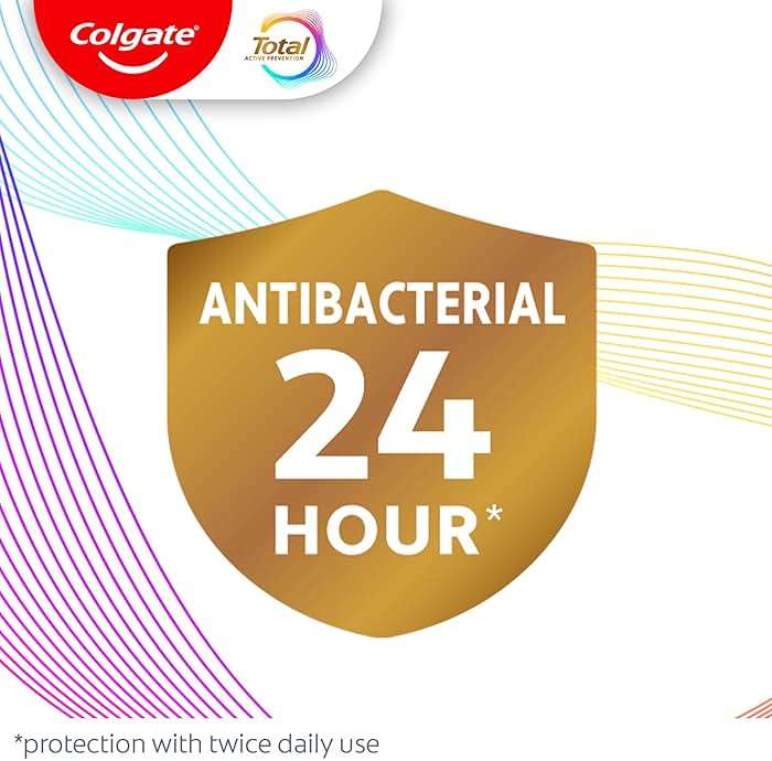 Colgate Total Alcohol Free Mouthwash, Peppermint for Bad Breath, Helps Prevent Gingivitis and Plaque, 3 Pack, 33.8 Oz Each - Image 7