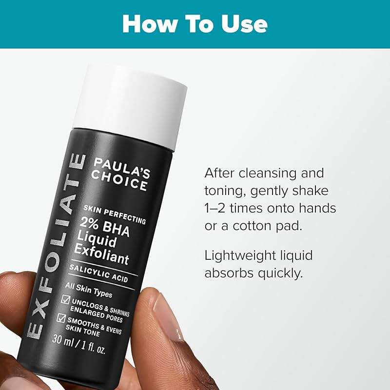 Paula's Choice SKIN PERFECTING 2% BHA Liquid Exfoliant with Salicylic Acid, Facial Polish for Pores, Wrinkles & Fine Lines, Suitable for Blackhead-Prone Skin, Fragrance-Free - Image 2