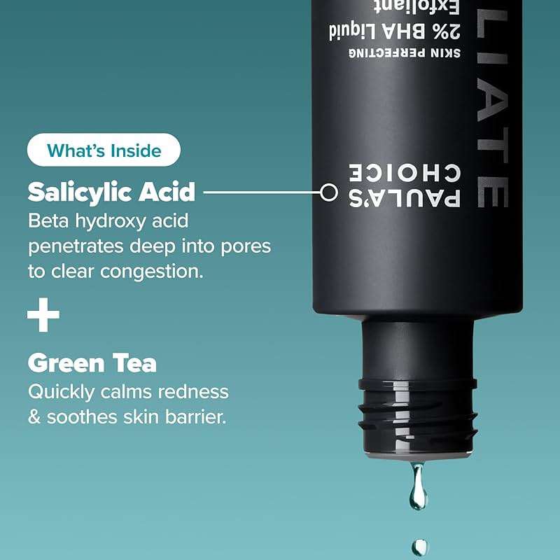 Paula's Choice SKIN PERFECTING 2% BHA Liquid Exfoliant with Salicylic Acid, Facial Polish for Pores, Wrinkles & Fine Lines, Suitable for Blackhead-Prone Skin, Fragrance-Free - Image 7