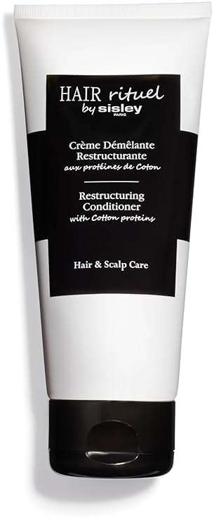 Sisley Paris Restructuring Conditioner with Cotton Proteins - 200 mL - Hair Care Detangling Conditioner for Instantly Smoother, Shinier Hair - Lightweight, Creamy Texture - Image 1