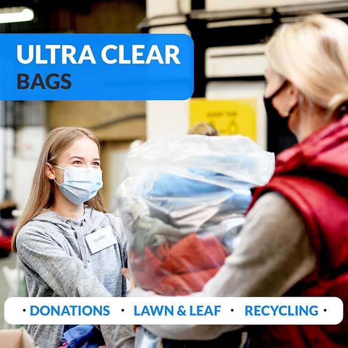 Reli. 30-33 Gallon Trash Bags Heavy Duty | 250 Trash Bags with Ties | Super Sizeable, Clear, Serious Garbage Cleanup - Image 6
