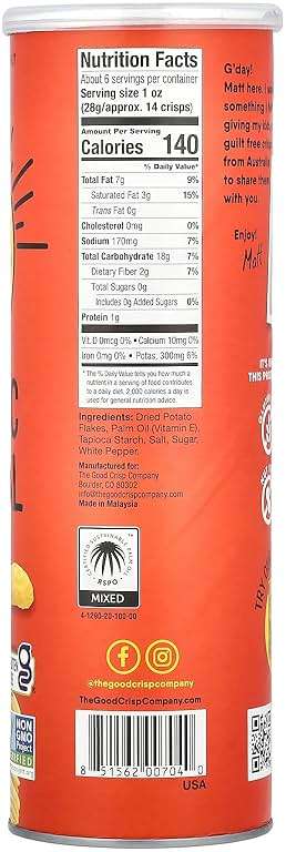 The Good Crisp Company, Chips Stacked Original, 5.64 Ounce - Image 2