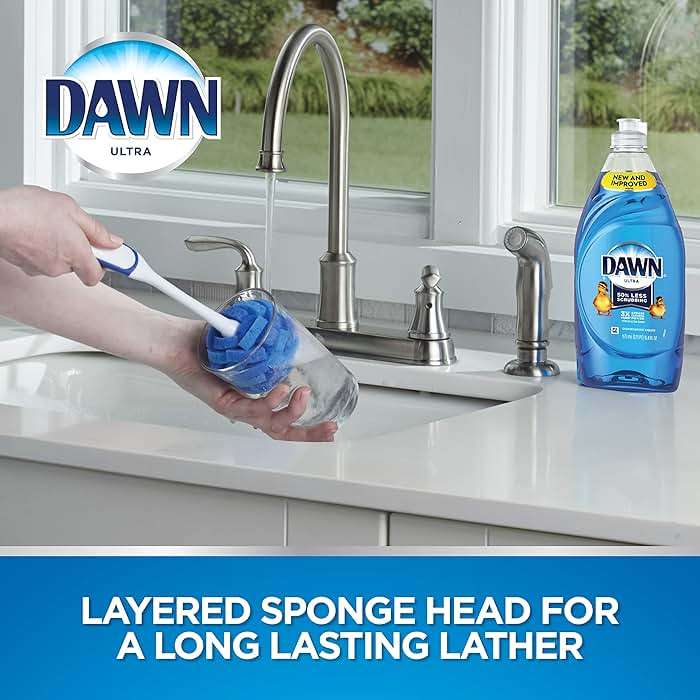 Dawn Ultra Puff Glassware and Dish Cleaning Brush - Image 3