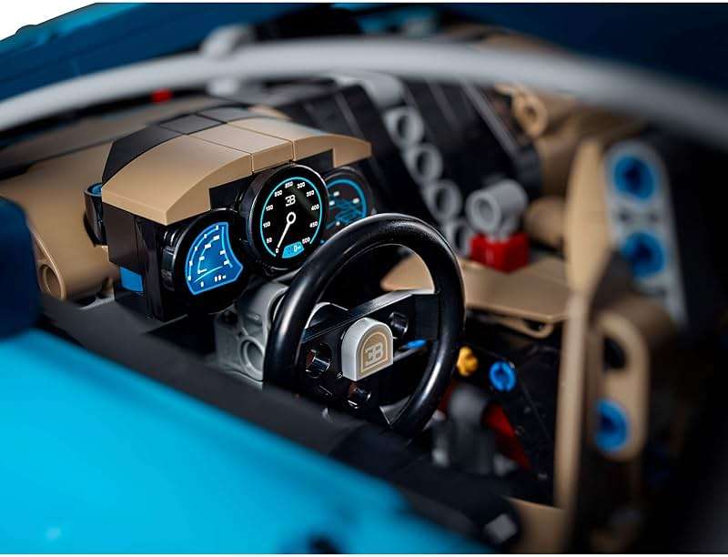 LEGO Technic Bugatti Chiron 42083 Race Car Building Kit and Engineering Toy, Adult Collectible Sports Car with Scale Model Engine (3599 Pieces) - Image 5