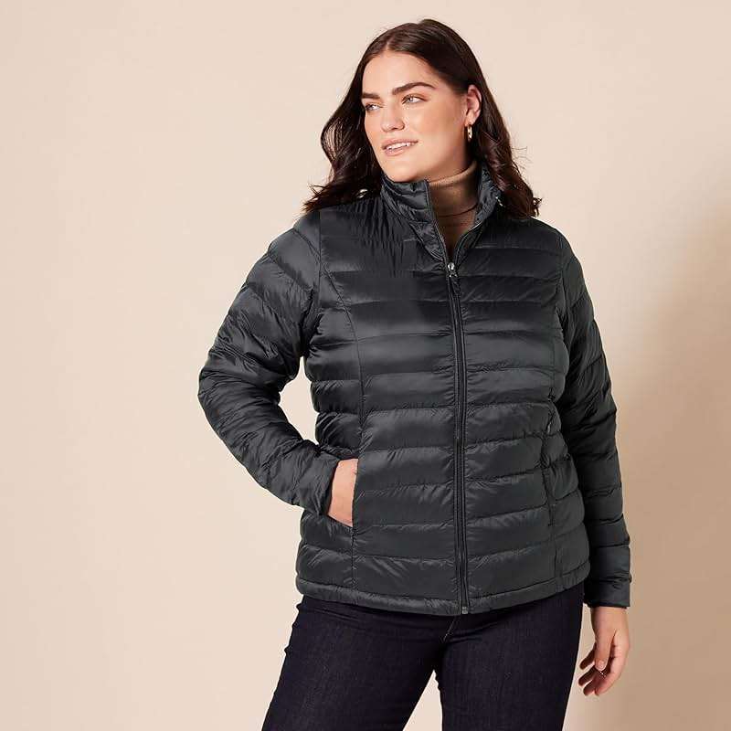 Amazon Essentials Women's Lightweight Long-Sleeve Water-Resistant Packable Puffer Jacket (Available in Plus Size) - Image 6