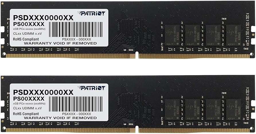Patriot Memory Signature Line DDR4 16GB (2 x 8GB) 2666MHz (PC4-21300) UDIMM Dual Kit Memory Kit PSD416G2666K - Image 1