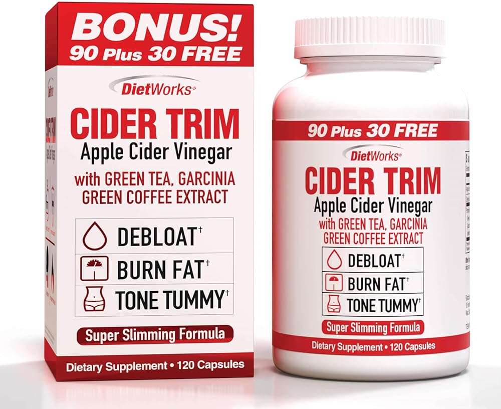 Windmill Dietworks Apple Cider Vinegar Capsules Ea, Ginger, Cayenne & Maple, 120 Count - Image 1